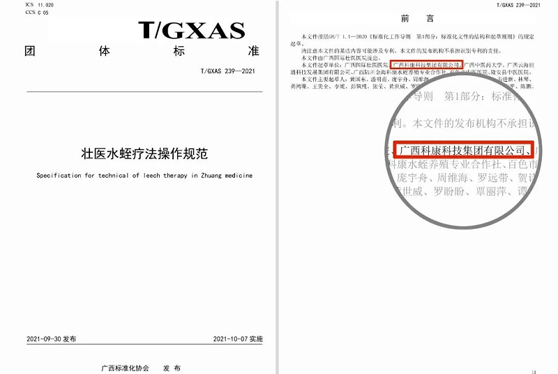 水蛭素、壮医水蛭疗法、蜞针疗法